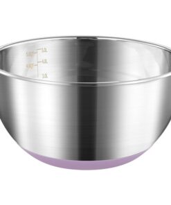 FAB4HOME Groß Rührschüssel mit Silikonböden Spülmaschinenfest für die Küche Ø 28cm Salatschüssel