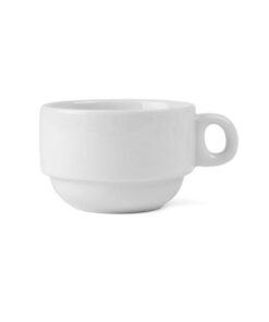 Holst Porzellan TC 018 Tee Kaffeetasse Catering stapelbar 0,18l 6er Set weiß