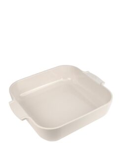 Peugeot Appolia Quadratische Auflaufform mit Griffen | Keramik | Ecru / Weiß | Kochen | Backen | Schleppeisen | 8,2x36x3