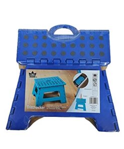 SBS Tritthocker 31x22x22 cm bis 150 kg - tragbar rutschfest platzsparend (Lila)