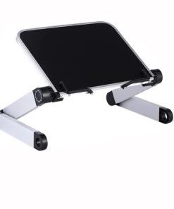 Silvotek Buchstaender - höhenverstellbar für Kochbücher und iPads, Rezeptbuchhalter mit Binderclips und Aluminiumarmen,