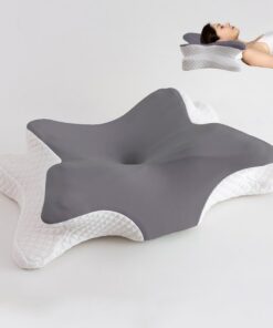 Orthopädisches Memory Foam Kissen für Seitenschläfer zur Erleichterung von Nackenschmerzen - Schmetterlingsform
