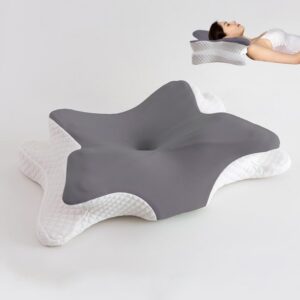 Orthopädisches Memory Foam Kissen für Seitenschläfer zur Erleichterung von Nackenschmerzen - Schmetterlingsform