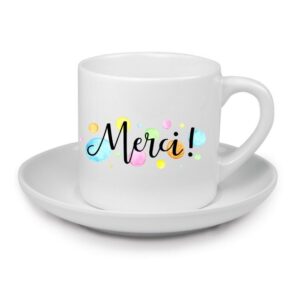 Ocadeau Personalisierte Espressotasse - Weiße Keramik mit Aufdruck - Ideale Geschenkkollektion für Fotolover