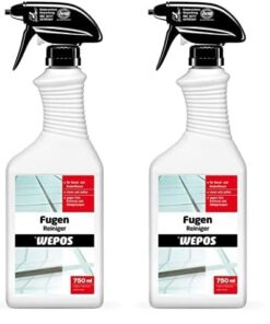 Wepos 2000100305 Fugen Reiniger 750 ml -professionelle Reinigung für Badezimmer mit Packung von 2