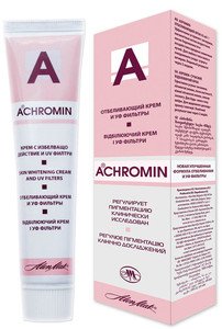 Achromin Bleichcreme für dunkle Flecken, Altersflecken und nach der Schwangerschaft - Stark wirksam - 45 ml - Hautpflege