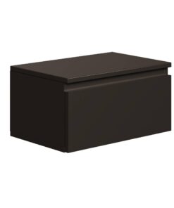 Selsey Nachttisch 49 cm Breite Hängend Nachttisch in Schwarz Ideal für Minimalistische Einrichtungen Praktisches Fach Le