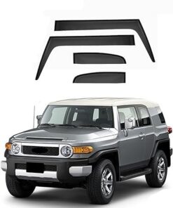 KNHCX Auto Windabweiser für Toyota FJ Cruiser 2006-2022 + Hochwertiges Acryl + Familie + Wintersaison + Langlebig und ro