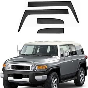 KNHCX Auto Windabweiser für Toyota FJ Cruiser 2006-2022 + Hochwertiges Acryl + Familie + Wintersaison + Langlebig und ro