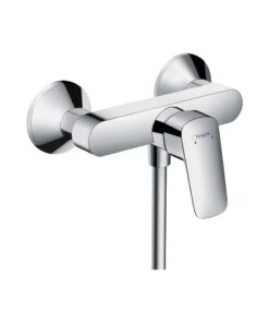 Hansgrohe Logis Duscharmatur Aufputz für Einheimische im Badezimmer, Mischbatterie Dusche mit Einhebelmischer, Chrom, 7