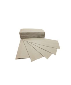 Defacto Papierhandtücher Zick-Zack Falthandtücher, 5000 Stück 25x23 cm, Grau für Spender 1-Lagig