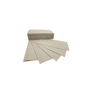 Defacto Papierhandtücher Zick-Zack Falthandtücher, 5000 Stück 25x23 cm, Grau für Spender 1-Lagig
