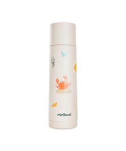 Miniland Baby-Thermos flüssigkeiten Hält Temperatur 24h Edelstahl Auslaufsicher Tropfschutz Crabsy 500ml