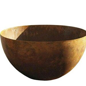 Rostige Schale Rund - Metall/Edelrost/Rost - Wetterfest & Frostsicher - Deko-Schale für Garten - Ø 30cm