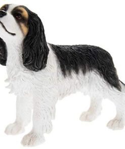 Cavalier King Charles Spaniel White & Black Figurine By Lesser & Pavey - Hauseigentümern empfohlen - Geschenkidee - Wohn