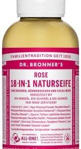 DR. BRONNER'S Vegan Rose 18-in-1 - Bio-Öl, Vegan & Biologisch Abbaubar - 60 ml Travel Size