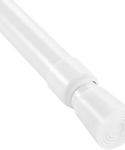 Gardinenstange ohne Bohren – Teleskopstange verstellbar Ø22 mm, 103–190 cm (Weiß)