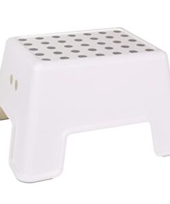 IKEA BOLMEN Tritthocker Weiß Polypropylen PP stabil stapelbar