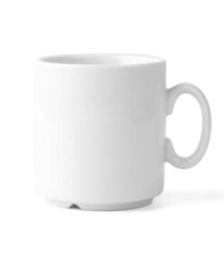 Holst Porzellan Kaffeebecher stapelbar 0,29l weiß 6er Pack BC 029 AR