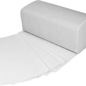 Hygiene VOS Hochweiße Papierhandtücher, 3200 Blatt, 2-Lagig V-Falz, für Gastronomie und Büros, 25 x 23 cm