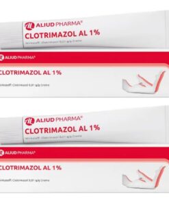 CLOTRIMAZOL AL 1% Creme Doppelpackung (2x 50g) für Haare und Haut bei Behandlungen von Pilzbefallen und jüngeren Erwachs