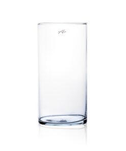 Sandra Rich Glasvase Dekoglas CYLI Zylinder H. 30cm D. 15cm Modernes Wohnzimmer Deko
