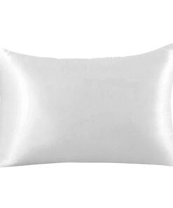 Satin Kissenbezug Seidiger Küssen im Winter, Feinste Eisseide-Kissenbezug, Versteckter Reißverschluss für Komfort, 51 cm