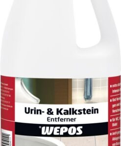 Wepos Urin- und Kalksteinentferner 2 L für Badewannen und Vasen mit effektiven Reinigungs- und Spalierfunktionen pojähte