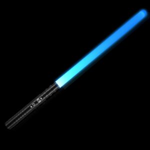 Lichtschwert mit Soundeffekt für Erwachsene und Kinder 63cm Wechselbare Farben Wiederaufladbar Metallgriff RGB RGB Licht