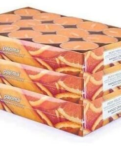 Teelichte pajoma® Teelichte 3er Pack, Mango-Orange | 90 Duft-Teelichte in Aluminiumhülle, ca. 4 Std. Brenndauer | Gastro