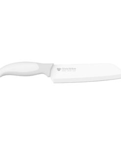 GRÄWE Santokumesser CleanCitchen - weiß spülmaschinengeeignet | GRÄWE Santokumesser CleanCitchen - Edelstahl ergonomisc