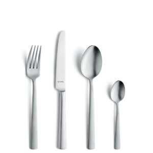 Amefa Ventura Besteck Set 6 Personen, Edelstahl 18/0, rustfrei und spülmaschinenfest, perfekt für Familie