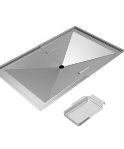MOASKER 61-76,2 cm verstellbare Fettwanne Grill Ersatzteile DynaGlo, Charbroil, Nexgrill, Kenmore, Expert, BHG, Backyard