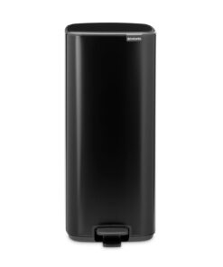 Brabantia Bo Treteimer 30L mattschwarz + Badmülleimer + Soft-Close Pedal Cradle to Cradle Certified