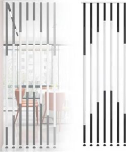 Wandpartitionen Raumteiler 100-240cm, Lamellen Bettalerte Wand, effizienter Sichtschutz für Gefühls Bequemlichkeit in S