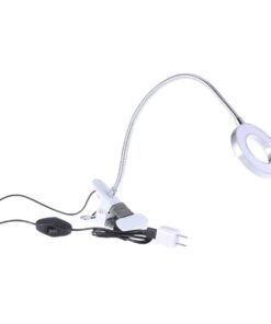 DOITOOL Tischlampe LED mit Augenschutz für Lesen, Arbeit und Salon - Energiesparend, Aluminiummaterial, Zusammenklappbar