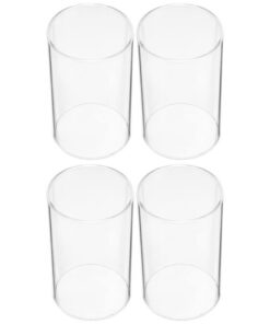 Garnek Glaszylinder ohne Boden 6cm Durchmesser Drinnen Draußen Transparente Kerzenhalter Party Zuhause