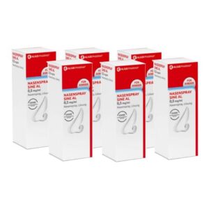 Sine-Al-Nasenspray 0,5 mg/ml für Schnupfen (6x10ml) - Linderung von Schnupfnasenheaperschweren