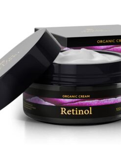 Satin Naturel Retinol Creme 100ml mit Bio Aloe Vera + Salicylsäure - 100% Vegan - Anti Aging Feuchtigkeitscreme Satin Na