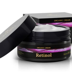 Satin Naturel Retinol Creme 100ml mit Bio Aloe Vera + Salicylsäure - 100% Vegan - Anti Aging Feuchtigkeitscreme Satin Na