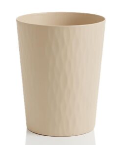Papierkorb 12L Höhe 30cm Beige für Küche Büro Kinderzimmer