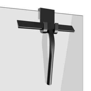 IARTISTE Duschabzieher Silikon Edelstahl Kern Badezimmer Spiegel Glas Reinigung (Black, Small)