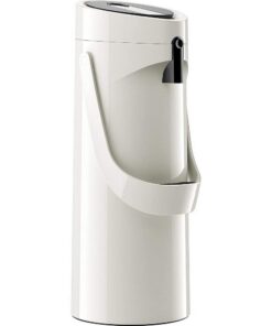 Emsa Ponza ISO Thermosflasche 1,9 l Edelstahl weiß – Vakuumisoliert für langes Warmhalten