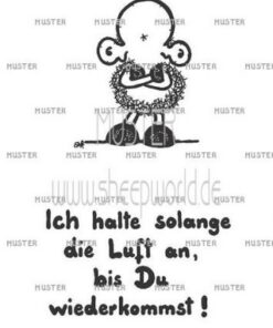 Sheepworld Postkarte - Länger atmen - Ideale Geschenke für Freunde und Familie - Wohnzimmerszene - Einzigartige Designs