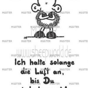 Sheepworld Postkarte - Länger atmen - Ideale Geschenke für Freunde und Familie - Wohnzimmerszene - Einzigartige Designs