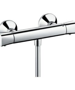 Hansgrohe Ecostat Universal Aufputz Duschthermostat - Eine Funktion - Chrom - Ergonomisches Bedienen - 70mm Auslaufhöhe