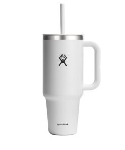 HYDRO FLASK Travel Tumbler - Doppelwandiger Thermobecher - 1180 ml (40 Oz) - Schließbarer Press-In-Strohhalmdeckel - Ede