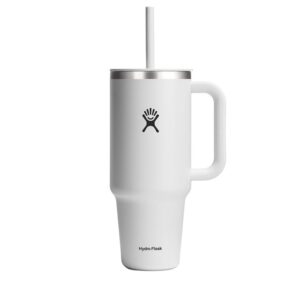 HYDRO FLASK Travel Tumbler - Doppelwandiger Thermobecher - 1180 ml (40 Oz) - Schließbarer Press-In-Strohhalmdeckel - Ede