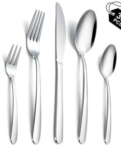 **Hunnycook 30 Stück Edelstahl Besteck Set für 6 Personen** | **Elegantes Honeycook Besteck Set für Haushalt und Restau