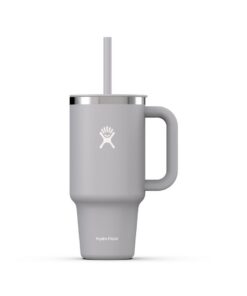 HYDRO FLASK Travel Tumbler Thermobecher 946 ml mit verschließbarem Press-In-Strohhalmdeckel Edelstahl Doppelwandige Vaku